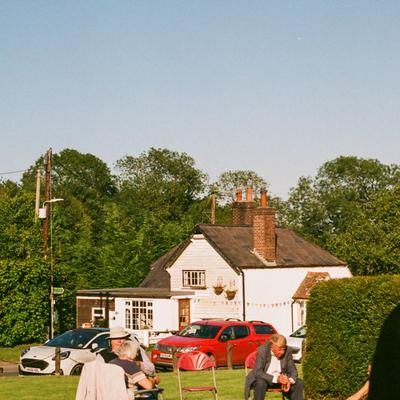 Garden gathering at a cottage