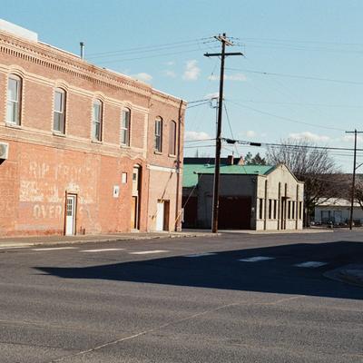 Empty street corner